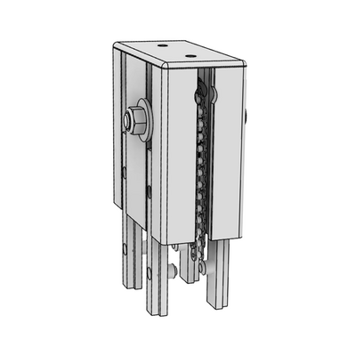 MODULAR SOLUTIONS DOOR PART<BR>45MM X 90MM CHAIN PULLY - ANSI 25 ROLLER CHAIN